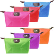Set di 6 borse da viaggio per cosmetici, piccole, impermeabili, con cerniera, borse da trucco portatili per donne e ragazze (6 colori)