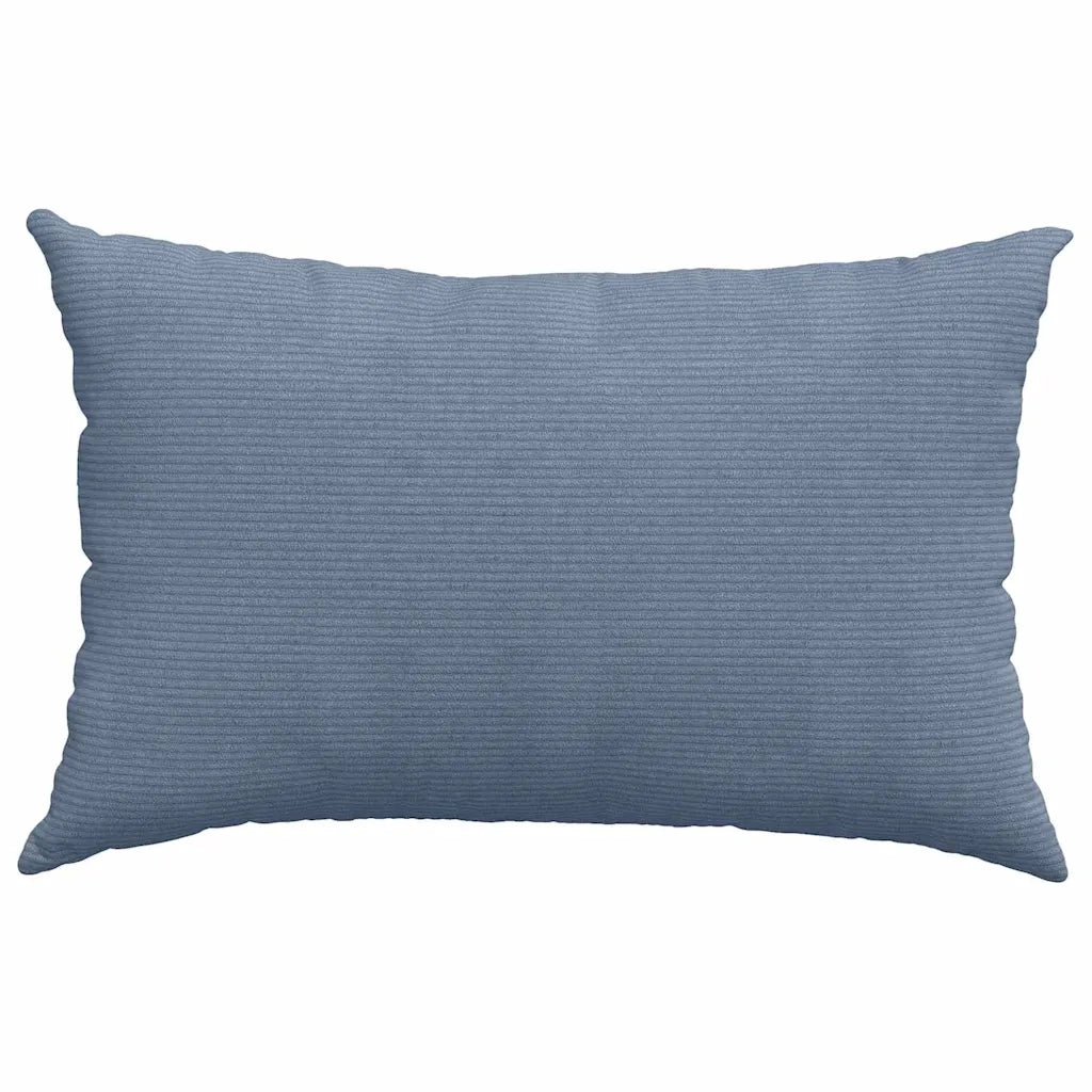 Cuscini da Divano 2 pz | Cuscini per sedie Blu 60 x 40 cm Tessuto in Cords