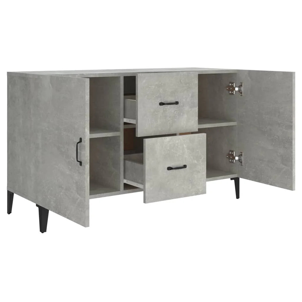 Buffet credenza cassettiera armadio mobile contenitore organizer per cucina soggiorno salotto 100 x 36 x 60 cm legno ingegnerizzato grigio 02_0031826