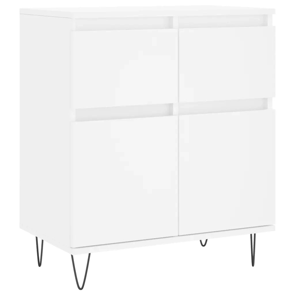 Credenza-Buffet-Armadio da cucina Bianca 60x35x70 cm in Legno Multistrato 996400