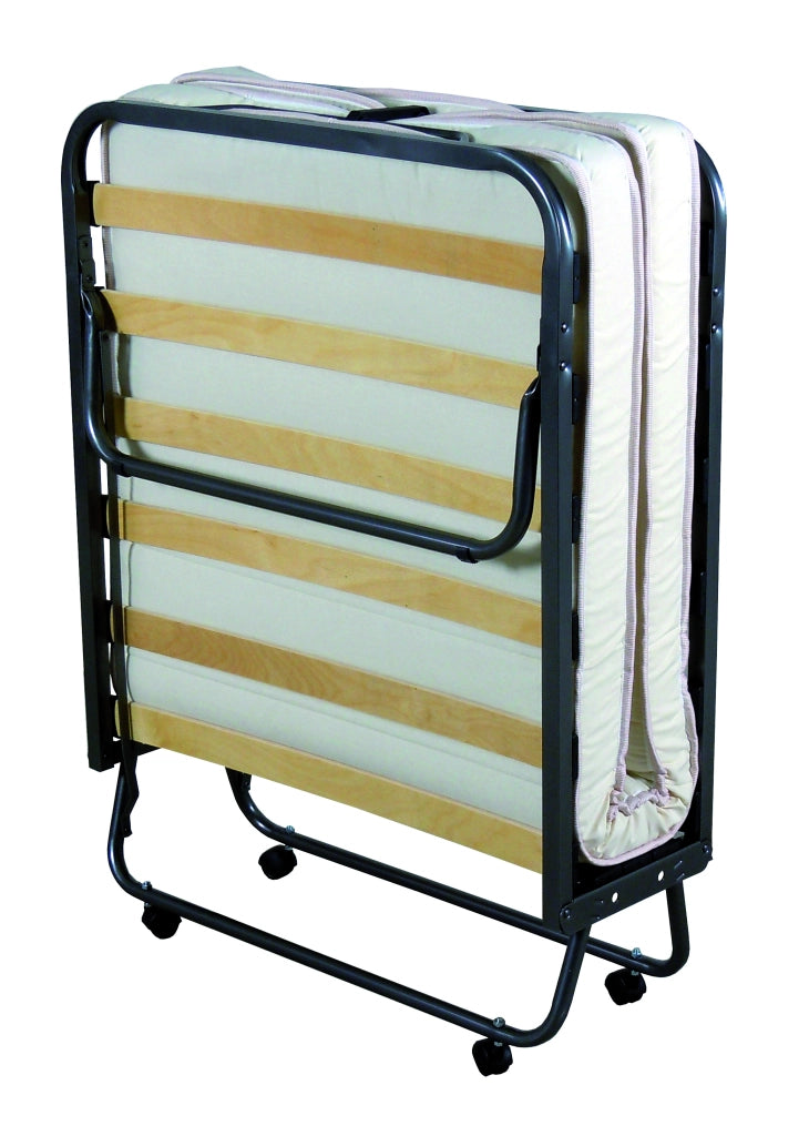 Letto Pieghevole con Materasso Cm 80 x 200 Colore Nero