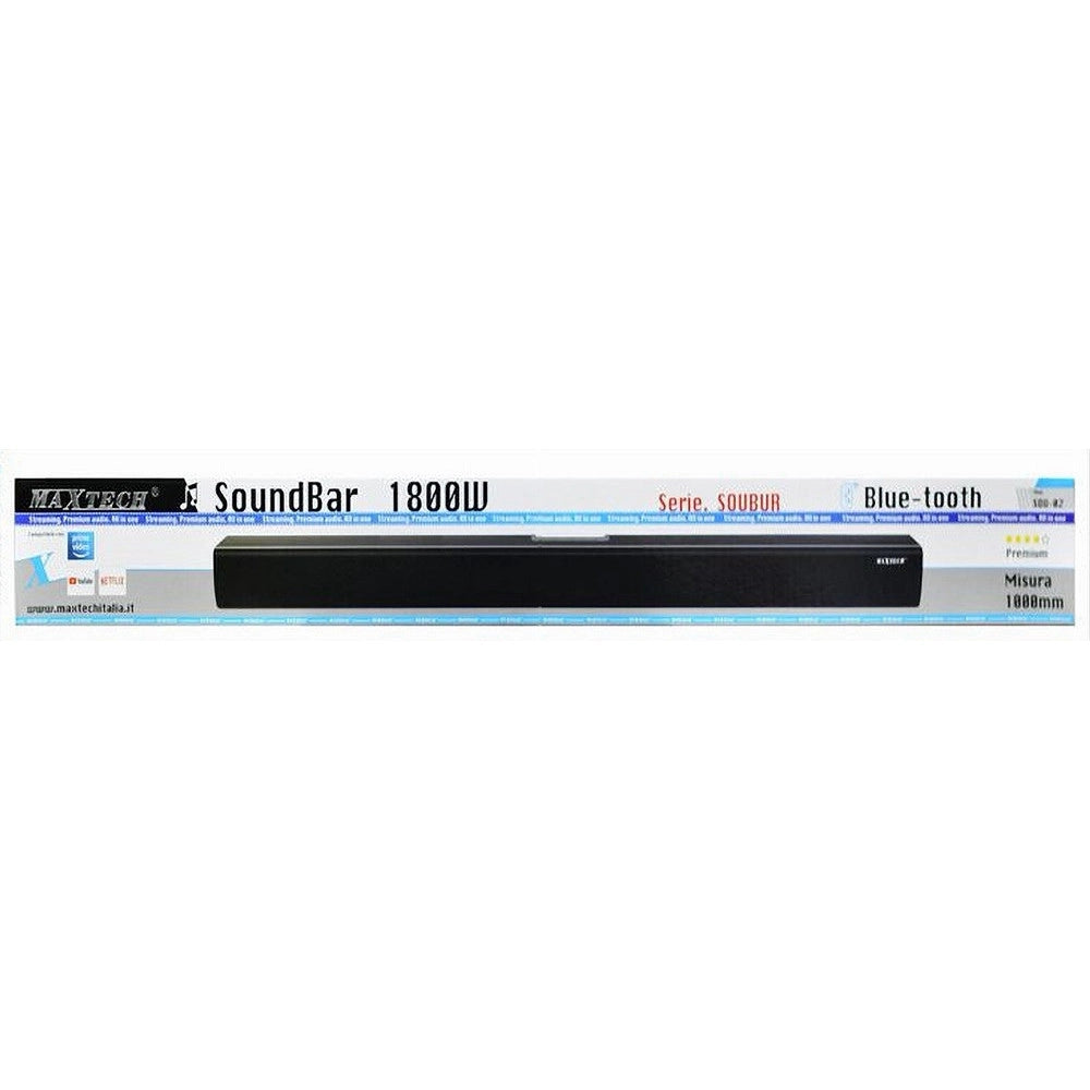 Trade Shop - Soundbar Bluetooth Aux Usb 1800 Watt 1000 Mm Subwoffer Cassa Altoparlante Sou-02 -