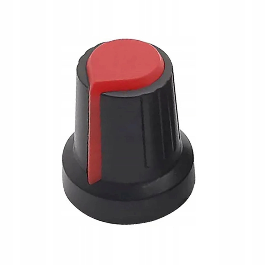 Manopola Potencjometro Rosfix 2x – Alta Qualità, Materiale Resistente | Diametro Asse 6mm, Dimensioni 15x17mm