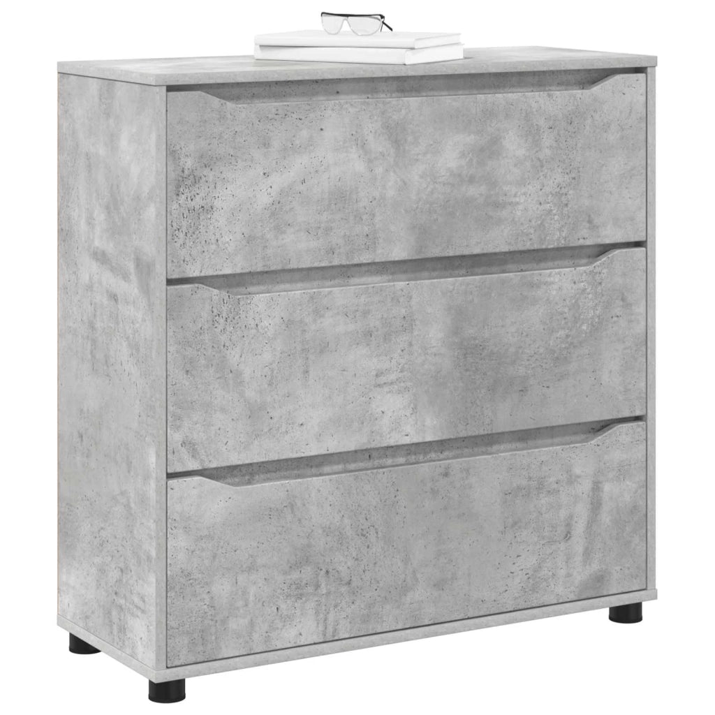 Armadio Grigio cemento 80 x 31 x 81 cm Legno multistrato 888850