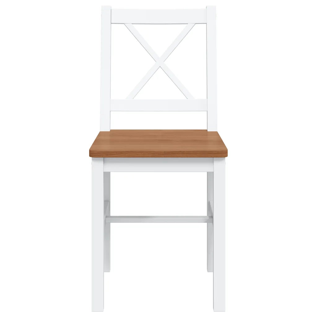 Set da Pranzo 5 pz Marrone e Bianco 240884