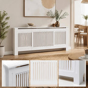 MDF Radiator Cover, White, 205 Cm