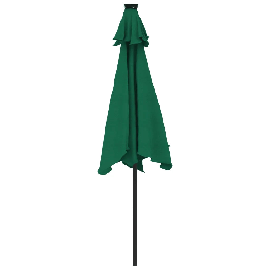 Ombrellone Giardino con Palo in Acciaio Verde 225x225x212 cm 4005059