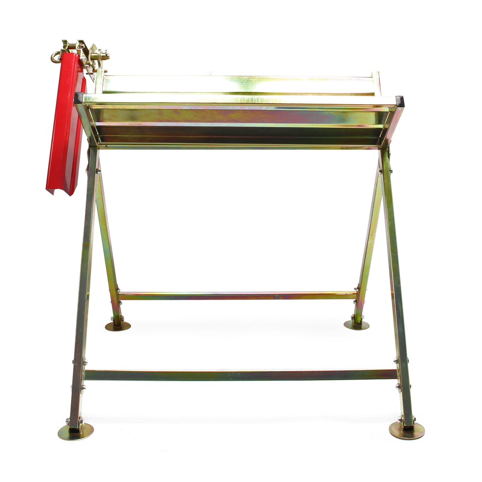 Cavalletto taglialegna per motosega pieghevole con guida copribarra