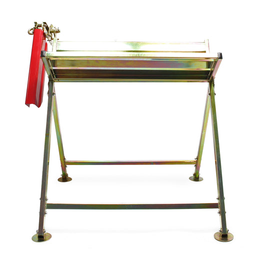 Cavalletto taglialegna per motosega pieghevole con guida copribarra