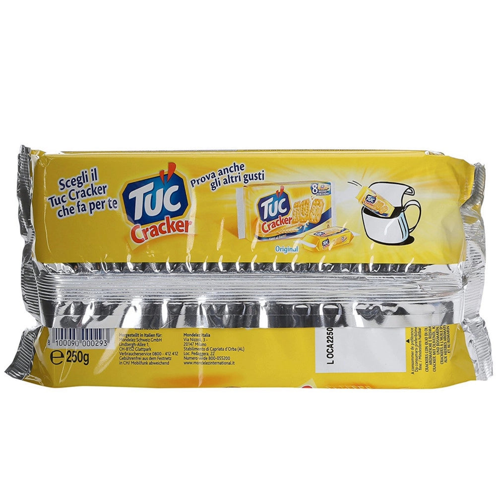 Tuc crackers gusto olio d'oliva rosmarino ed erbe aromatiche 12 multipack da 250 grammi ciascuno snacks salato