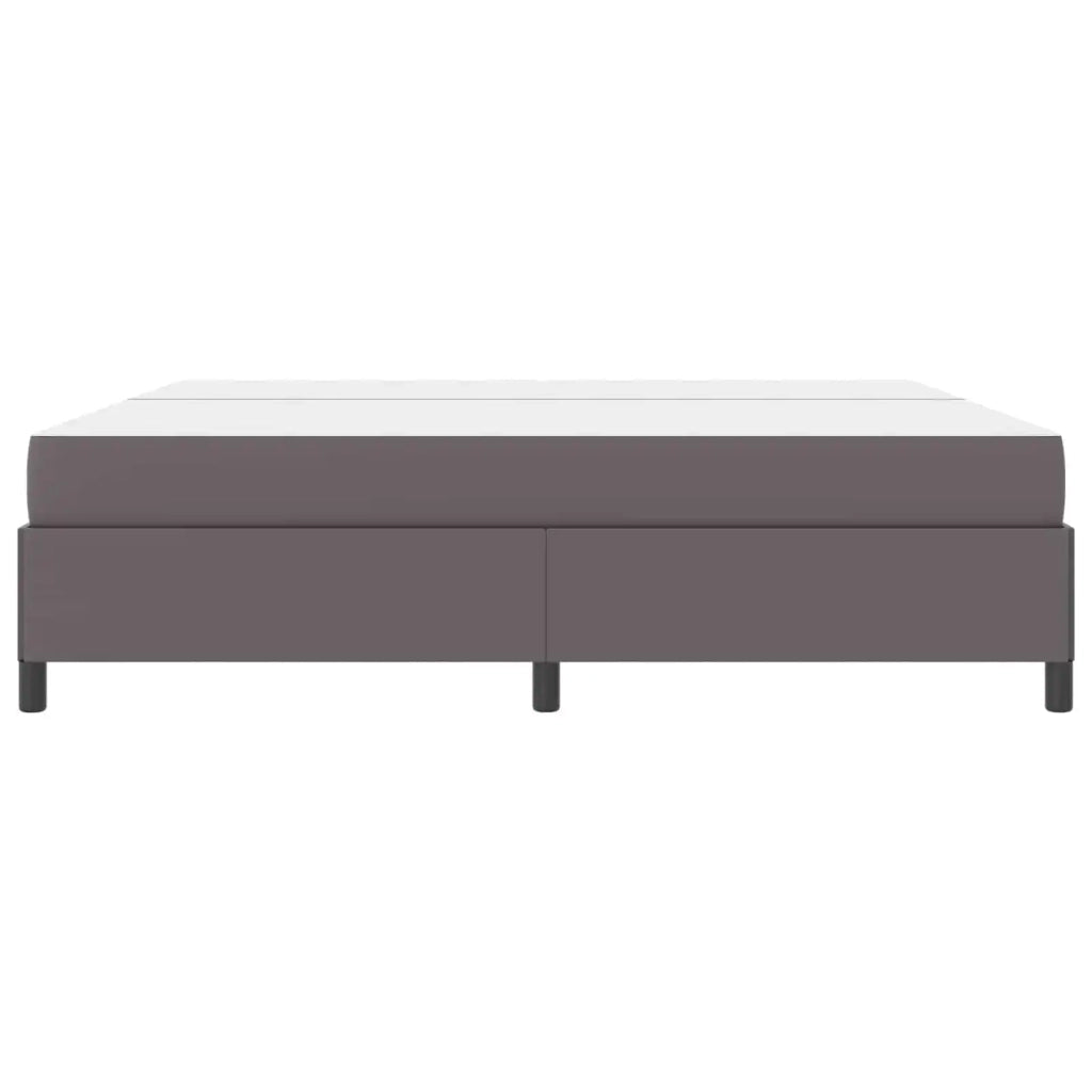 Struttura del letto con materasso Grigio 200 x 200 cm Tessuto