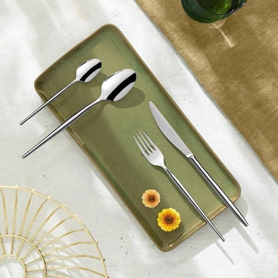 Set di utensili, lustra per specchi in acciaio inossidabile, resistente all'acqua del lavastoviglie / Salute e durata