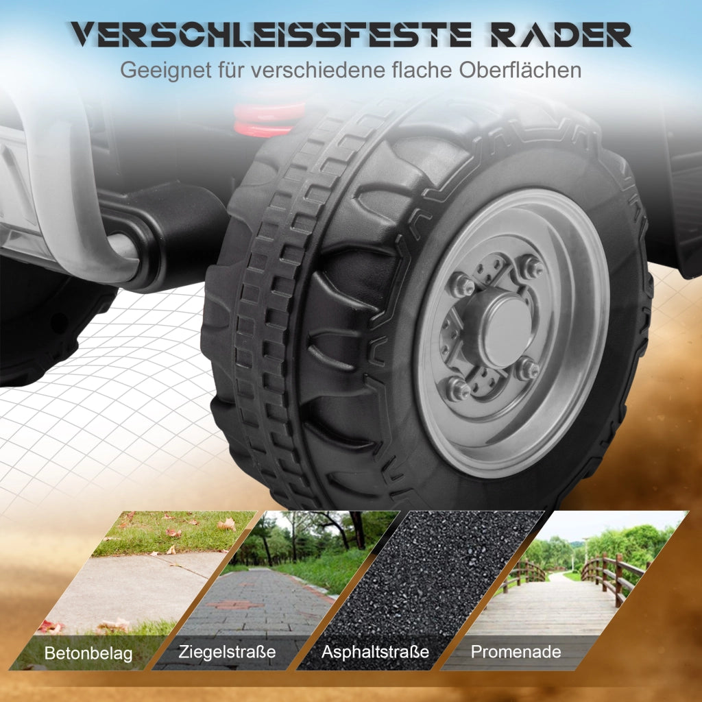 Quad Elettrico Bambini 2.8 km/h ¨C Zephmum ¨C Nero LED 65.5x38.5x43.5cm