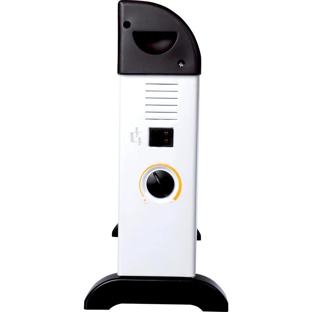 Trade Shop - Termoconvettore Elettrico Con Termostato 3 Livelli Di Calore 750-1250-2000w Riscalda Casa -