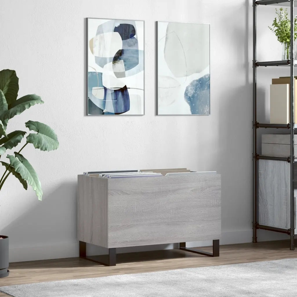Mobile Porta Dischi Grigio Sonoma 74,5x38x48 Legno Multistrato CFW5974273