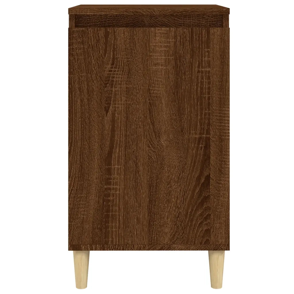 Comodino-Tavolino da notte Rovere Marrone 40x35x70 cm in Legno Multistrato