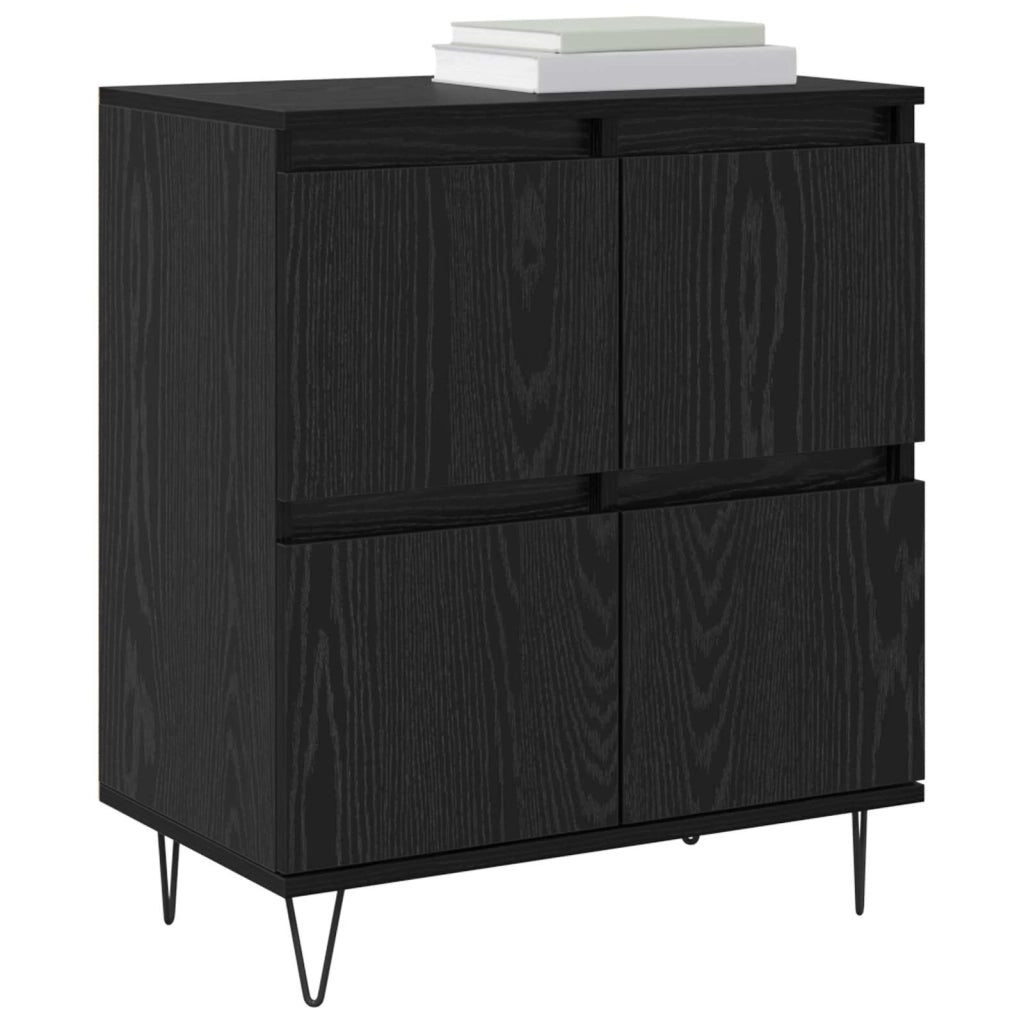 Credenza | Sideboards 2 pcs Rovere nero