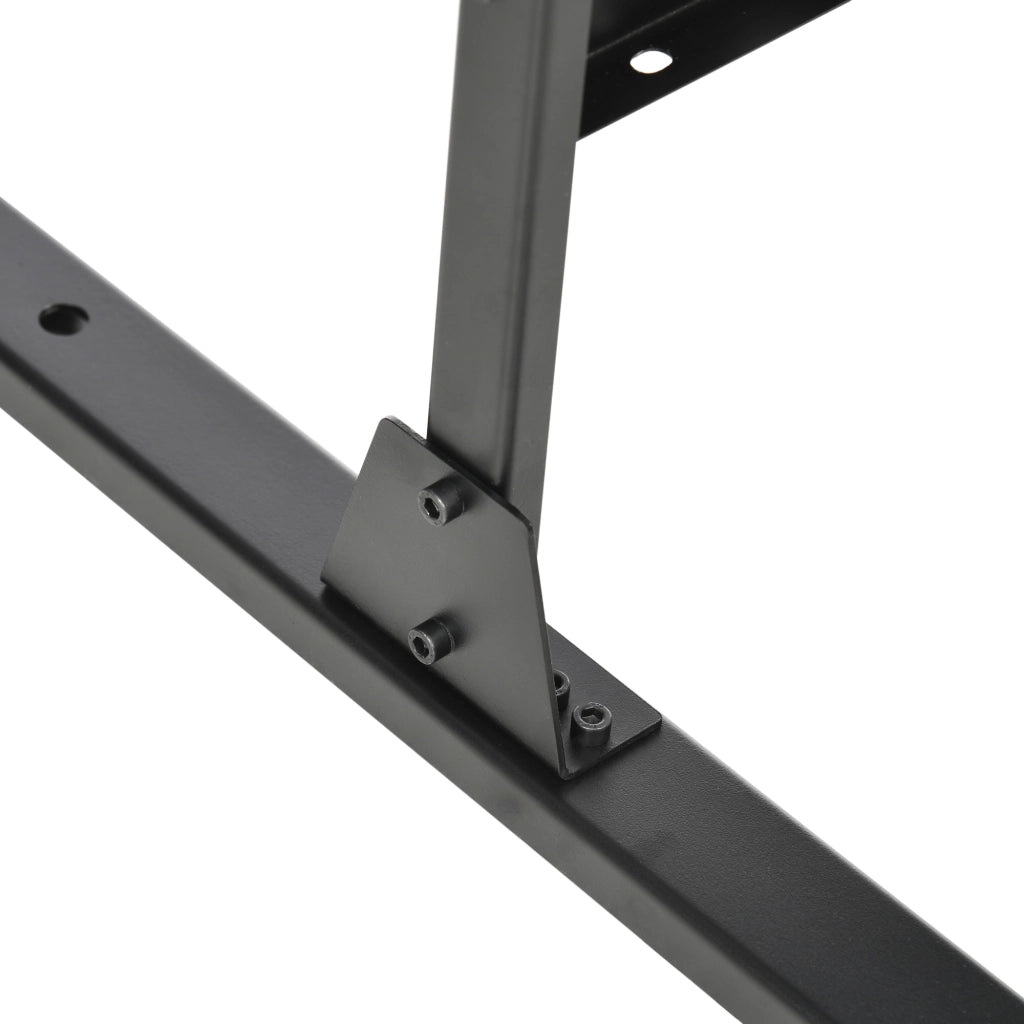 Biombo da Esterno con Foglie di Salice ¨C Zephmum ¨C 122x45x198 cm Nero