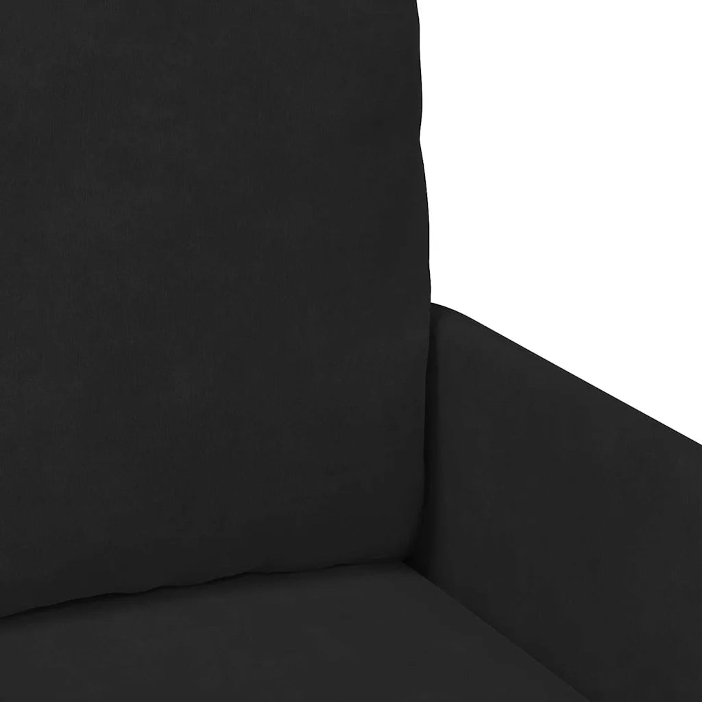 Divano | Divano da soggiorno | Sofa con cuscino 110cm Nero Legno compensato