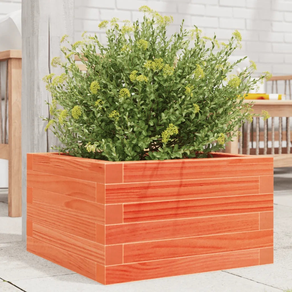 vidaXL Fioriera Giardino Marrone Cera 40x40x23 cm Legno Massello Pino