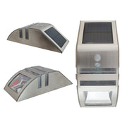 Trade Shop - Segnapassi Lampada Luce Led Con Pannello Solare Ricaricabil Sensore Crepuscolare -