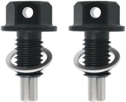 Aflatoe magnetico per olioverversing - 2 pezzi - M10x1.5 - Alluminio - Per olioverversing semplice - Compatibile con VW Audi Seat