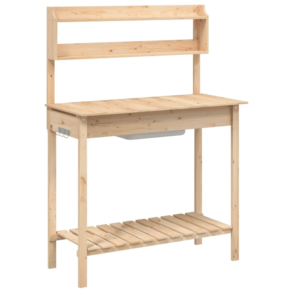 Tavolo Invaso con Lavello 47,5x44x139,5 cm Massello Abete CFW6285673