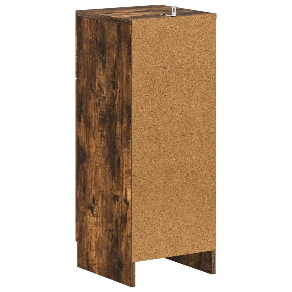 Mobiletto da Bagno UTRECHT Rovere Fumo 30 x 31 x 77 cm 897710