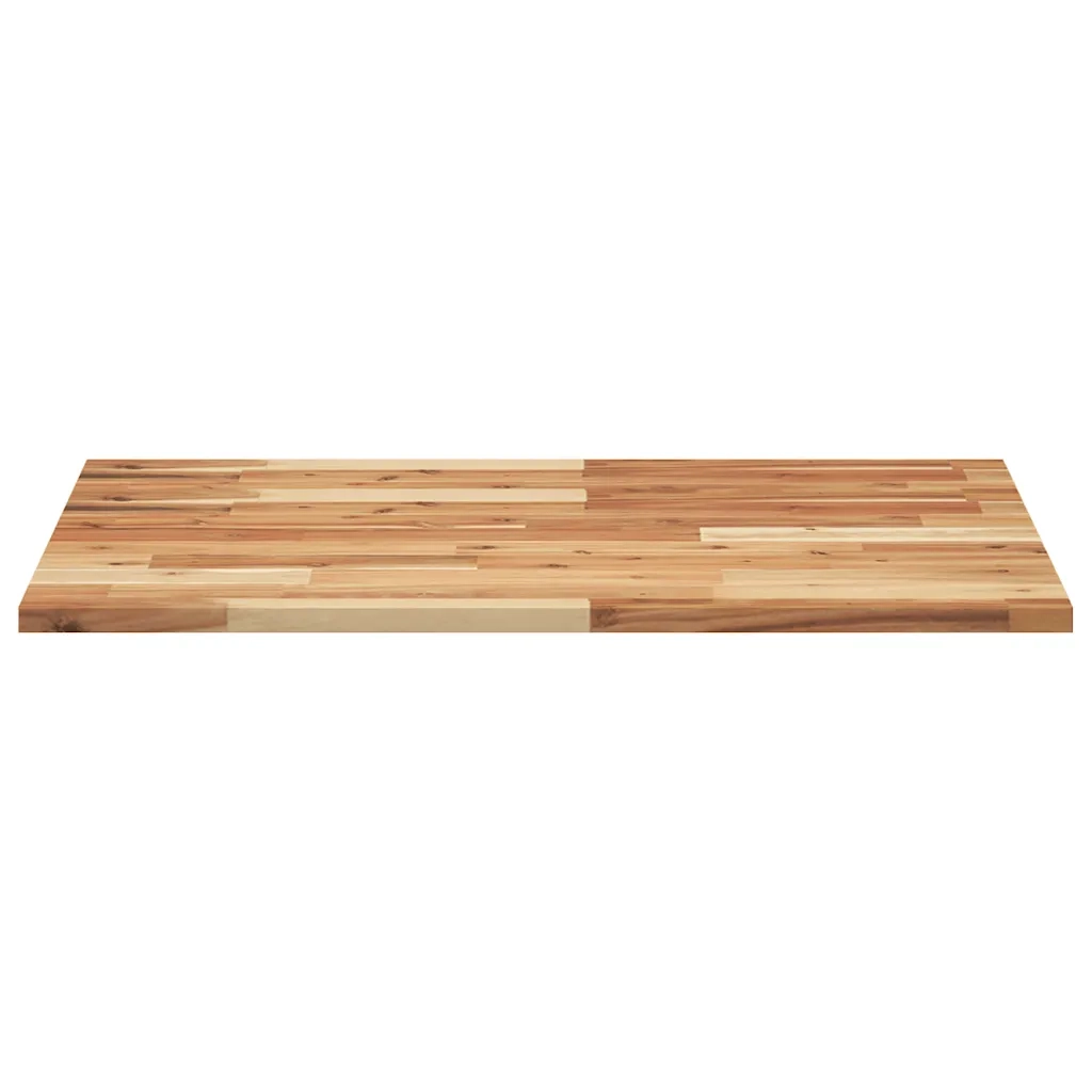 Piano Tavolo Rettangolare 80x60x2cm in Legno Massello di Acacia 4008824