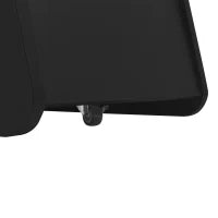 Tavolino con ruote, angoli arrotondati, mobile salvaspazio per soggiorno e camera da letto, 81x33x51,5 cm, Nero