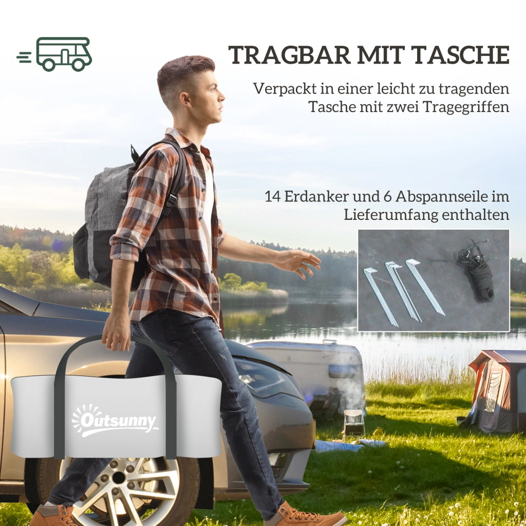 Tenda da campeggio 3-4 persone ¨C zephmum ¨C grigio 3000mm