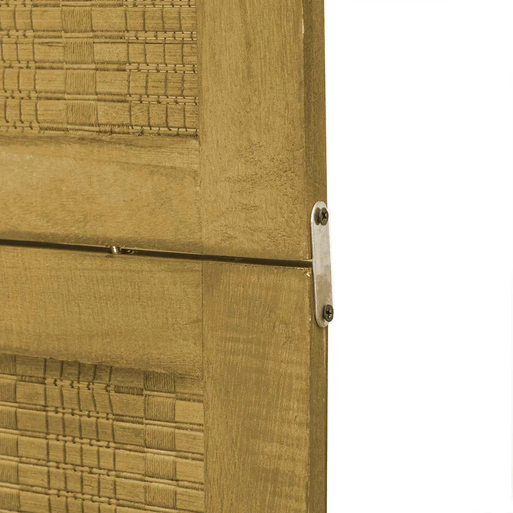 Divisorio Ambienti | Divider per stanze | Paravento 6 Pannelli Marrone Legno Massello Paulownia