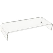 SUPPORTO IN VETRO ACRILICO TRASPARENTE PER COMPUTER TV SCHERMI 53 X 19 X 9 CM