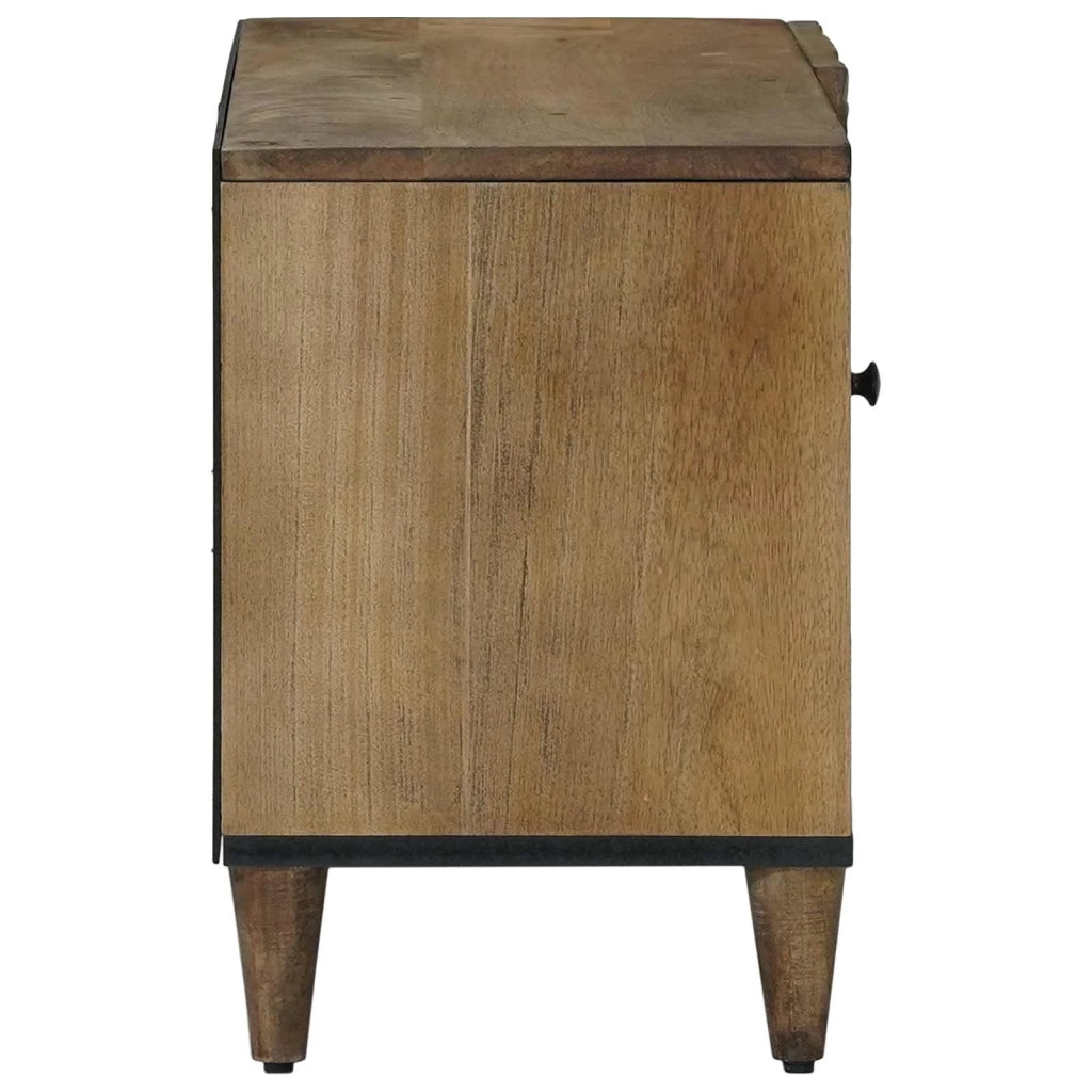 Mobile TV Marrone 80 x 31,5 x 46 cm Legno di mango massello 4018347