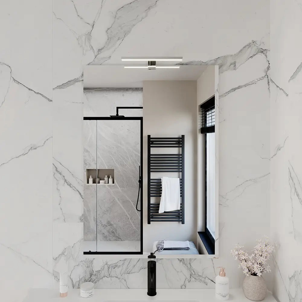 Specchio filolucido 50x70 cm reversibile con applique led | Easy