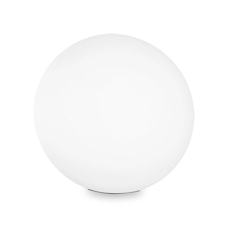 Piantana Sferica da Giardino in Policarbonato Bianco Attacco E27 IP65 Ø 40 - 35 cm - Illuminazione Esterna per Camminamenti e Aree Verdi - Rossini