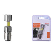 Trade Shop - Lampadina Per Motociclo Ba20d Alogena Luce Bianca 6500k 3w Lunga Durata Xc-1308 -