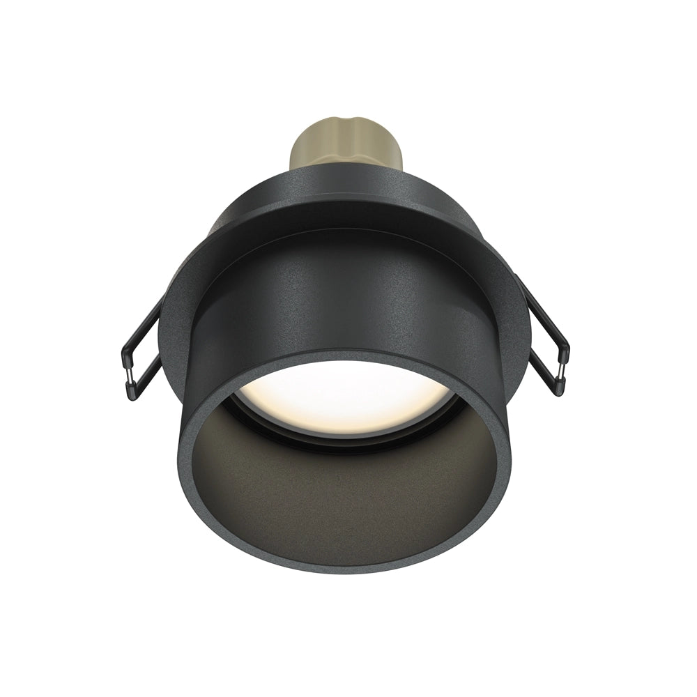 Maytoni Reif faretto da incasso tondo nero GU10 50W
