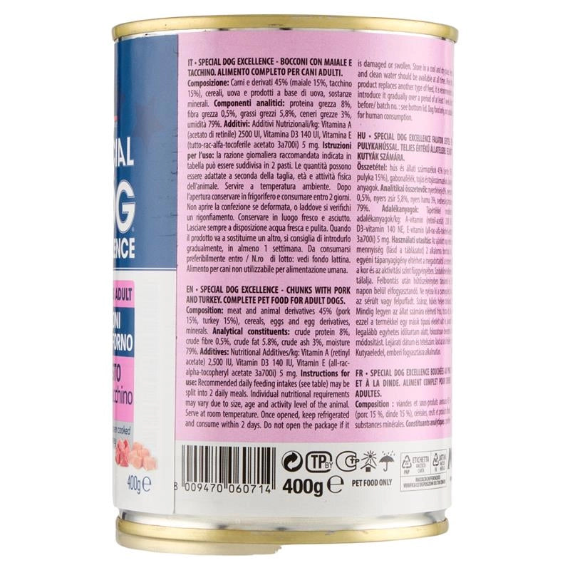 SPECIAL DOG EXCELLENCE BOCCONI COTTI AL FORNO BIGUSTO MAIALE/TACCHINO 400G