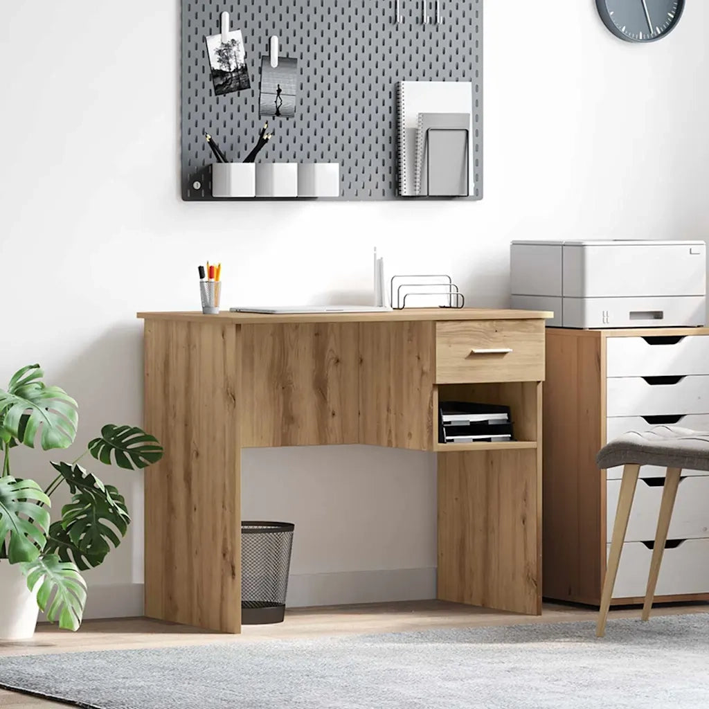 Scrivania Rovere artigianale 90 x 49 x 75 cm Legno multistrato 869273