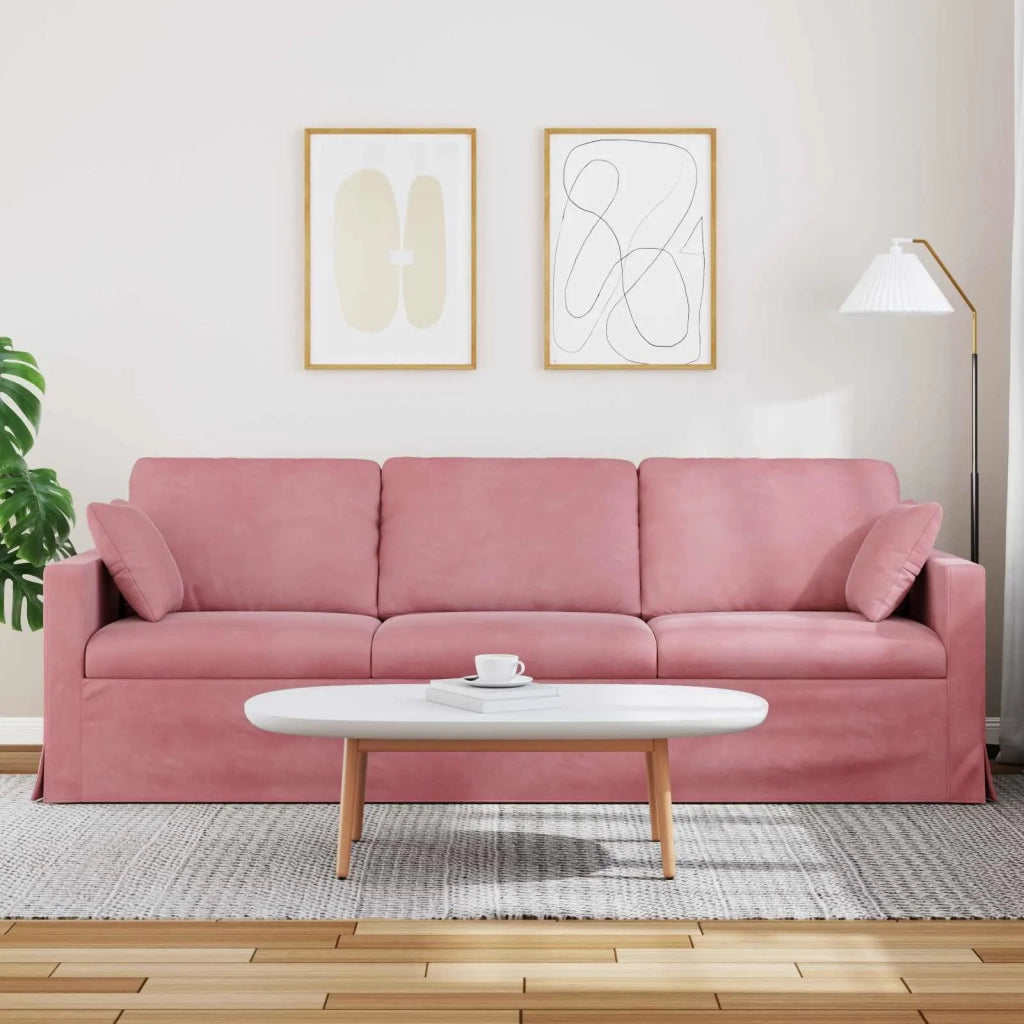Divano | Divano da soggiorno | Sofa Rosa 228 x 78 x 80 cm Velluto