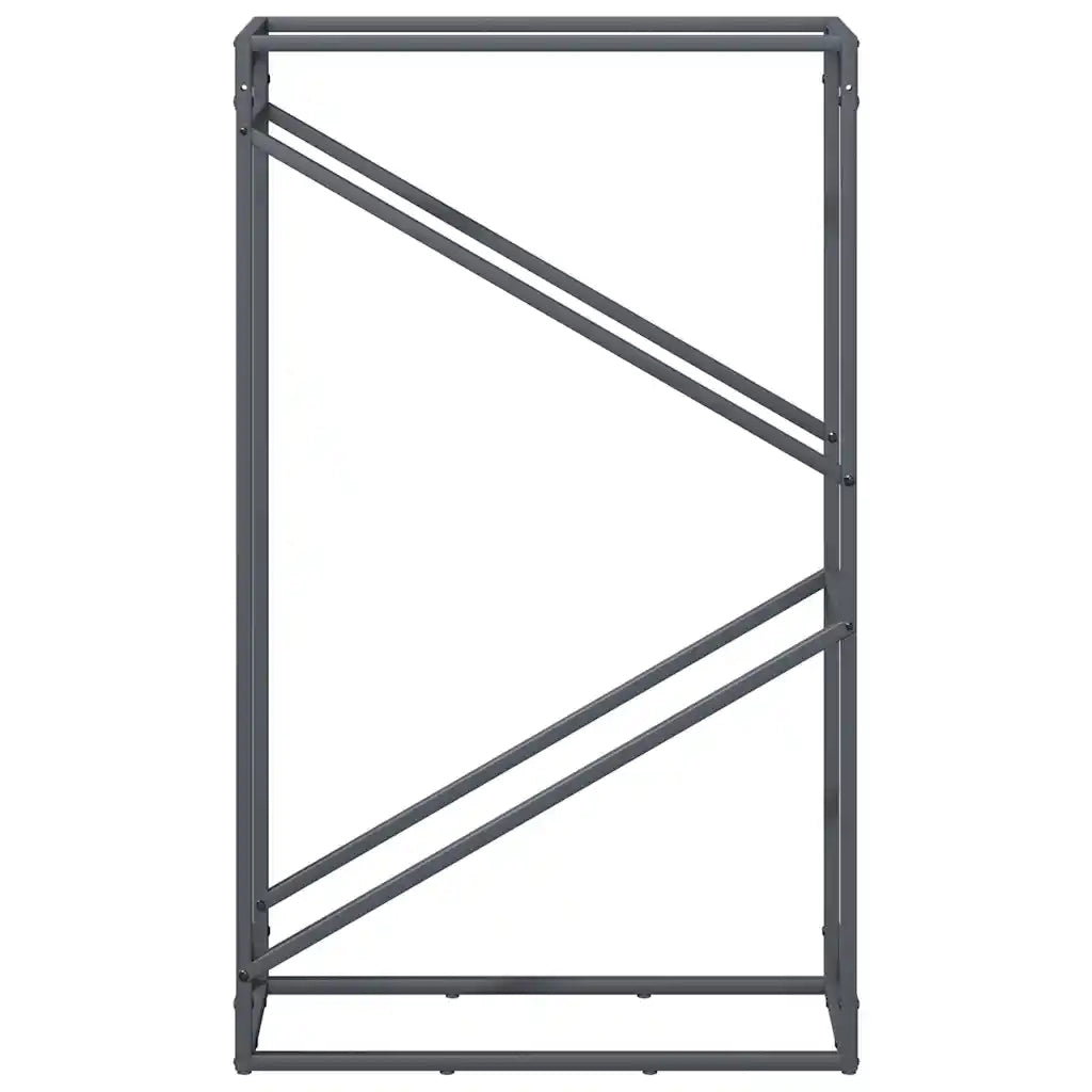 Rastrelliera per Legna da Ardere Antracite 60x25x100 cm 864329