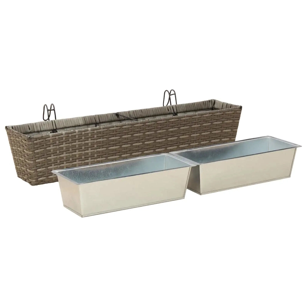 Ringhiera 2 pz 80 x 17 x 17 cm Metallo CFW4207823