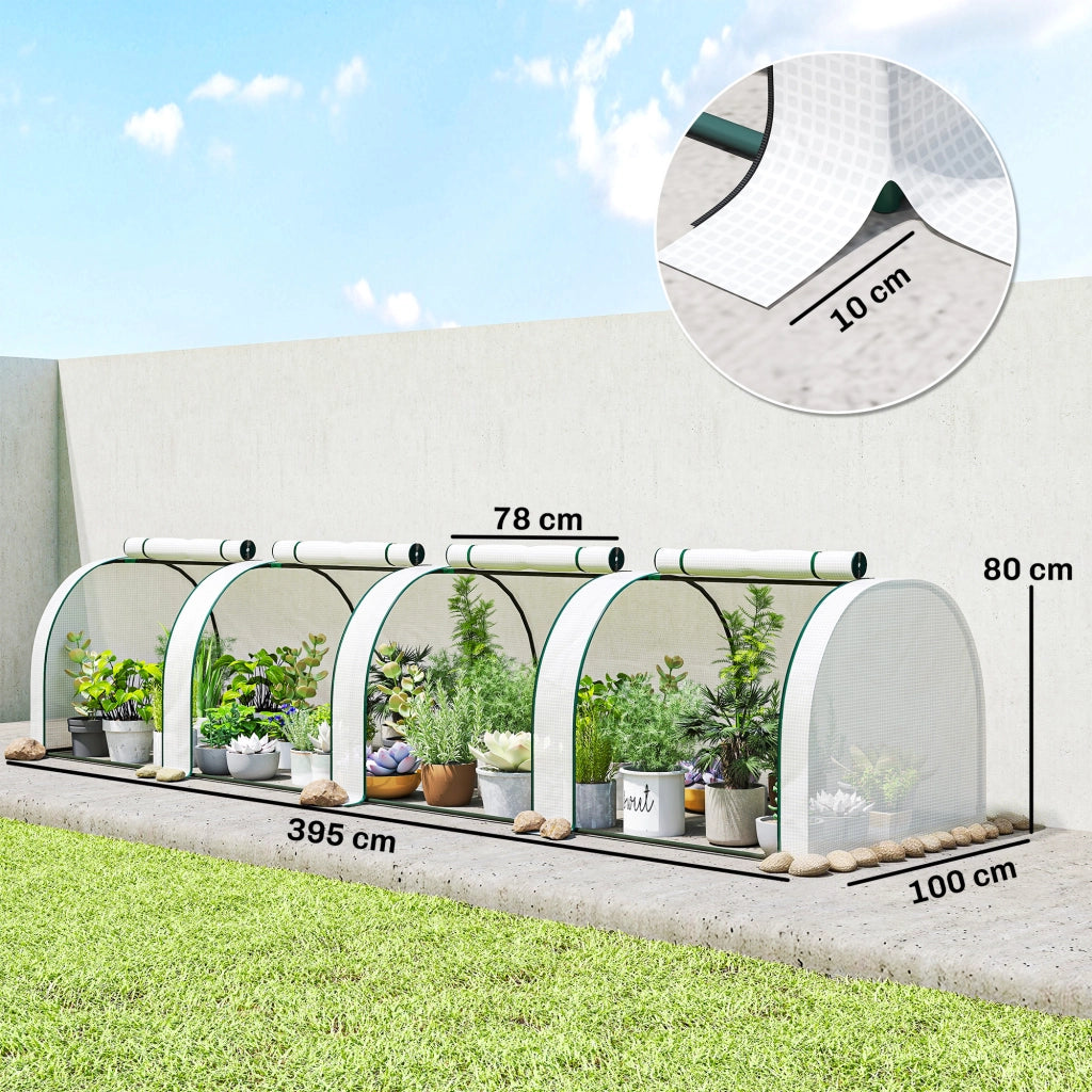 Serra da giardino ¨C zephmum ¨C Bianco 395x100x80 cm