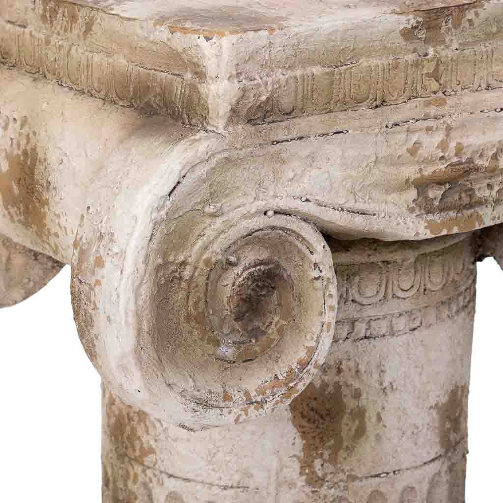 Colonna decorativa color pietra, cm 36x26x32,5h