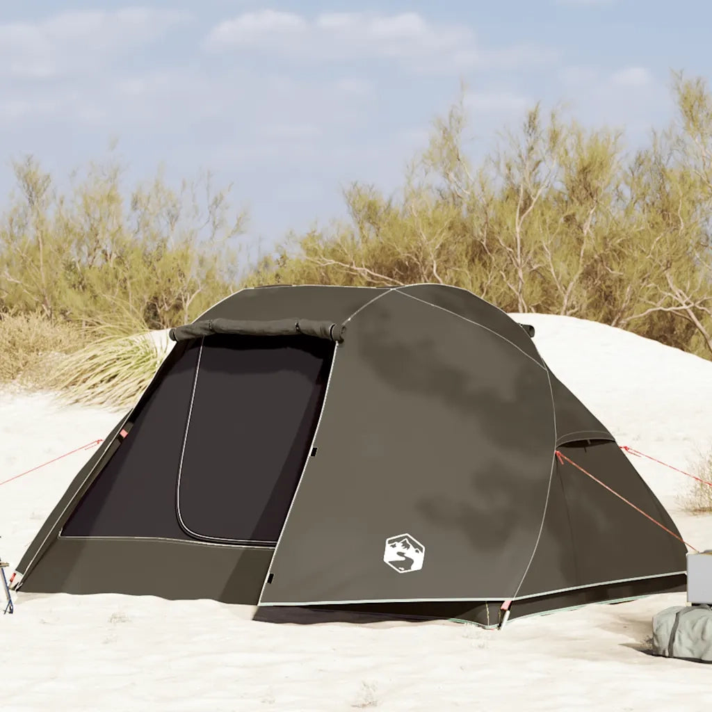 Tenda da Pesca per 5 Persone-Tenda da campeggio Marrone Impermeabile 958134