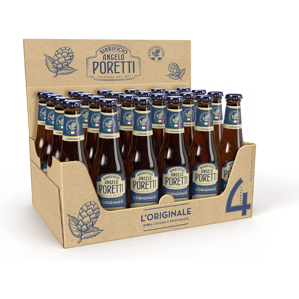 Birrificio angelo poretti birra 4 luppoli l'originale 24 bottiglie da 33 cl