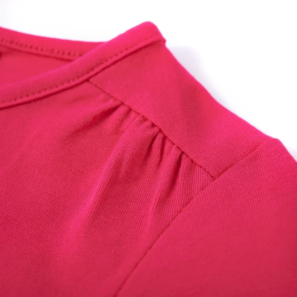 Maglietta da Bambina a Maniche Lunghe Fucsia 116 13731