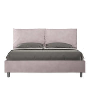 Letto matrimoniale contenitore imbottito 160x200 microfibra glicine Antea