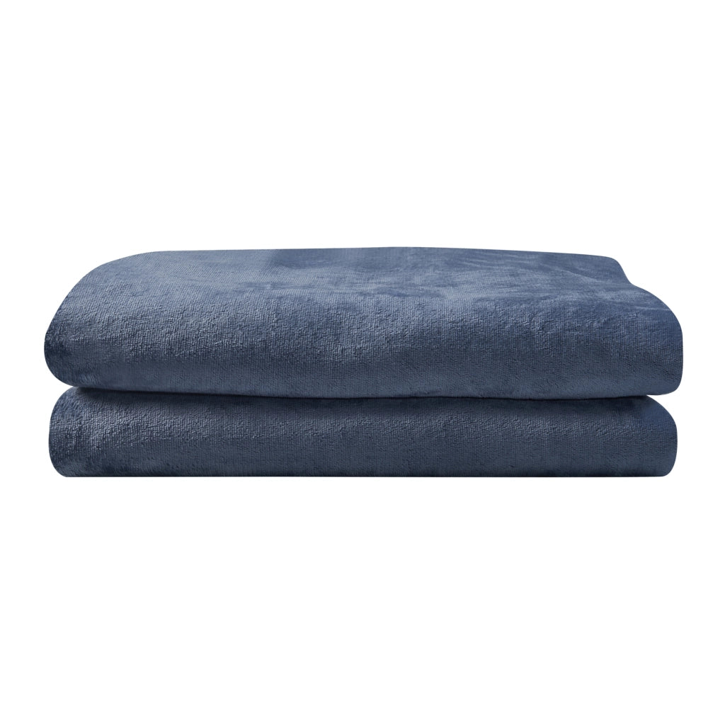 Coperta Riscaldante Archi Termocoperta Elettrica 180 x 130 cm Blu [en.casa]